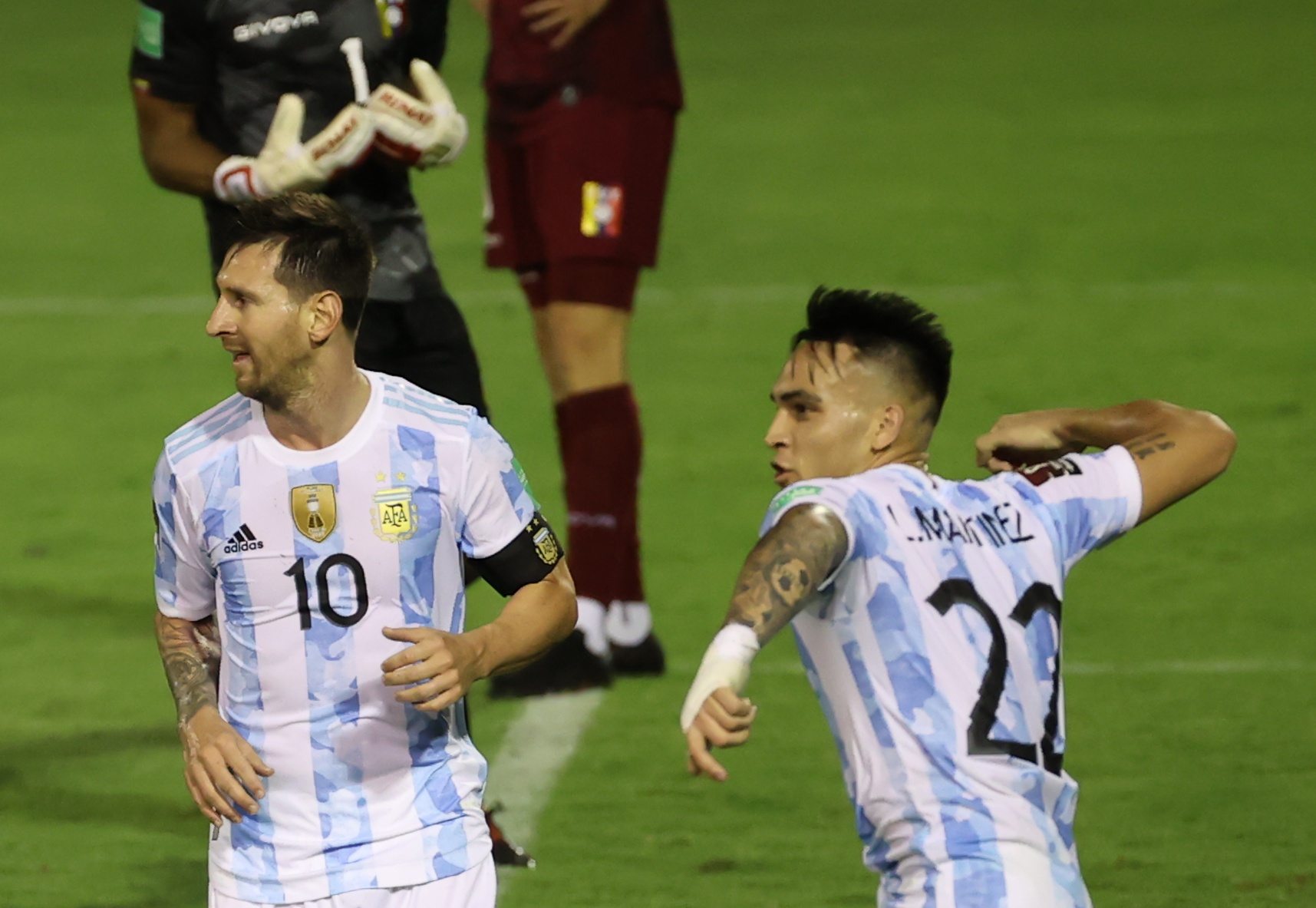 Messi and Martinez
