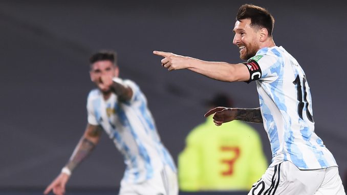Leo Messi scored vs uruguay