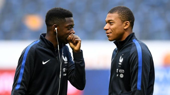 Mbappe and dembele Mbappe and dembele